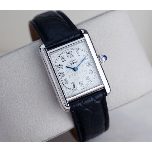 美品 カルティエ マスト タンク シルバー アラビア SM Cartier