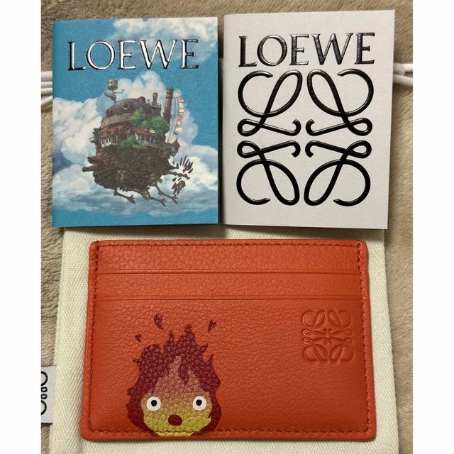 LOEWE(ロエベ)のLOEWE ロエベ ハウルの動く城 カルシファー カードケース オレンジ レディースのファッション小物(名刺入れ/定期入れ)の商品写真