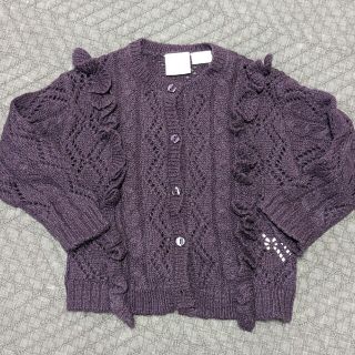 ザラキッズ(ZARA KIDS)のzarababy　フリルカーディガン　86　12-18m(カーディガン)