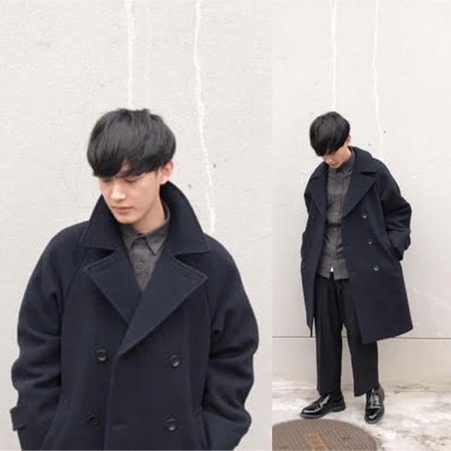 Steven Alan 17A/W キャバリーメルトントレンチコート NAVY www ...