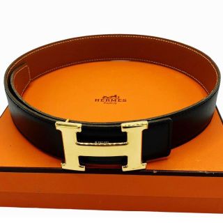 日本製新作 【HERMES】エルメス Hロゴバックル ゴールド コンスタンス