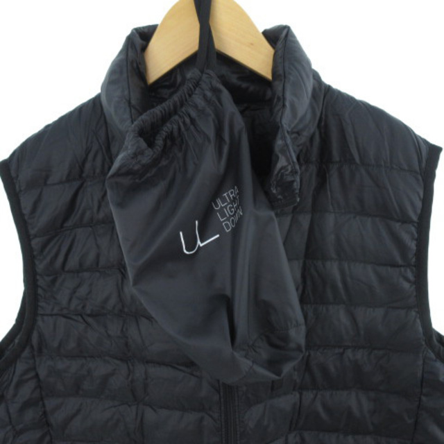 UNIQLO(ユニクロ)のユニクロ ウルトラライトダウンベスト 軽量 黒 ブラック L アウター メンズのジャケット/アウター(ダウンベスト)の商品写真