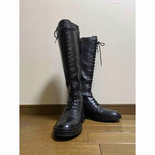 ザラ(ZARA)のZARA ザラ レースアップ ロングブーツ 37 23.5(ブーツ)