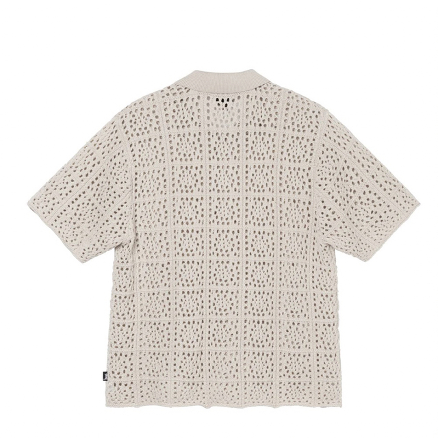 STUSSY CROCHET SHIRT L 新品 ステューシー ニット シャツ