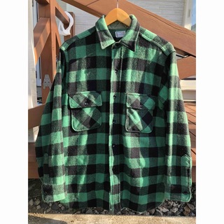 60's TOWNCRAFT タウンクラフト ウールシャツ ビンテージ グリーン