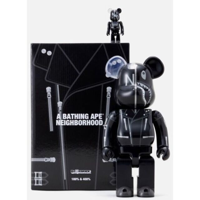 BE@RBRICK(ベアブリック)のBE@RBRICK BAPE × NEIGHBORHOOD 100% 400% エンタメ/ホビーのフィギュア(その他)の商品写真