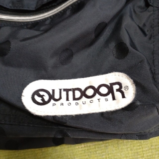 OUTDOOR(アウトドア)のOUTDOOR　アウトドア　ブラック黒ドット　リュックサック レディースのバッグ(リュック/バックパック)の商品写真