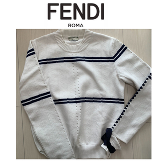 フェンディ(FENDI)のFENDI ホワイトニット　リボン　セーター　専用(ニット/セーター)