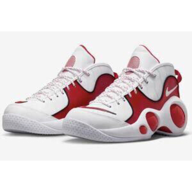 NIKE(ナイキ)のNIKE AIR ZOOM FLIGHT95 WHITE/RED 26.5cm メンズの靴/シューズ(スニーカー)の商品写真