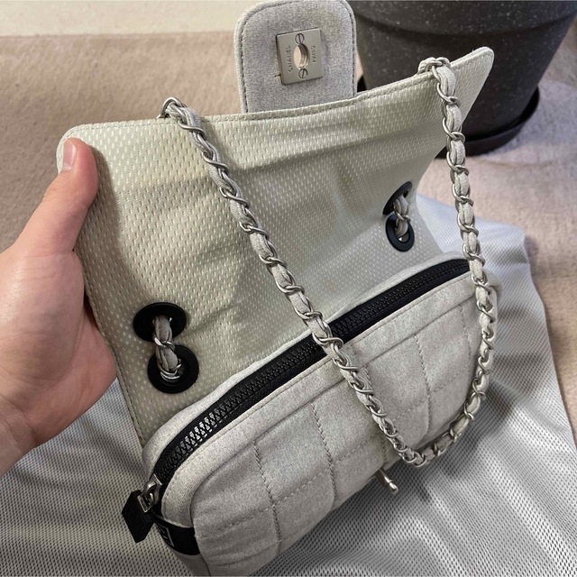 CHANEL - シャネル スポーツライン ショルダーバッグ グレーの通販 by
