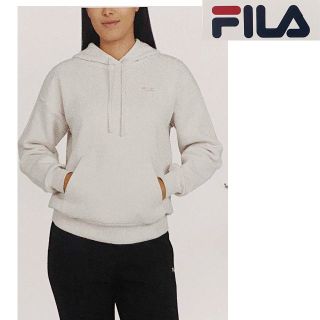 フィラ(FILA)の新品 L ★ FILA フィラ スウェット パーカー 裏起毛 オフホワイト(パーカー)