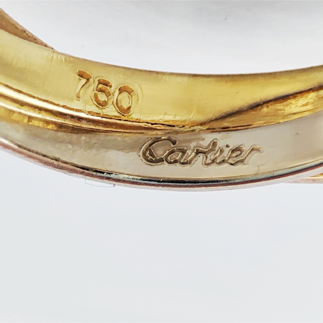 Cartier カルティエ 750 トリニティ 1PD スリーカラー リング 売り値 