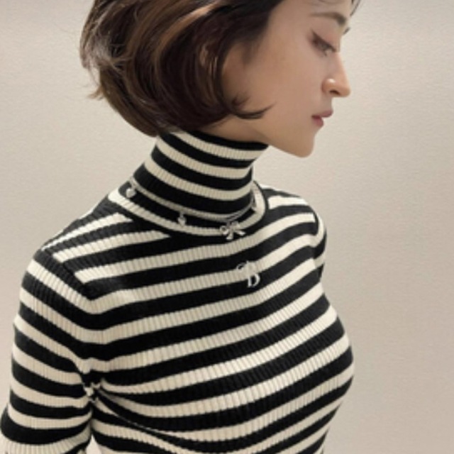 Bibiy. "B" BORDER KNIT レディースのトップス(ニット/セーター)の商品写真