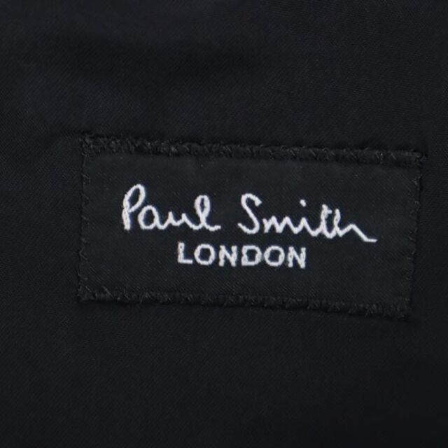 ポールスミス スーツ 上下 セットアップ ストライプ柄 テーラードジャケット L 黒×濃紺 Paul Smith 日本製 メンズ   【230203】 7