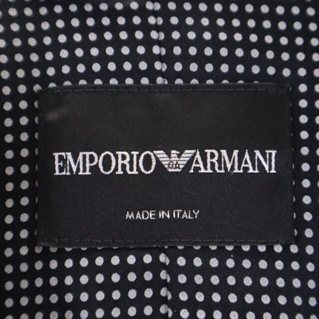 エンポリオアルマーニ スカート スーツ 上下 セットアップ テーラードジャケット 上:38 下:36 黒系 Emporio Armani レディース  【中古】 【230203】