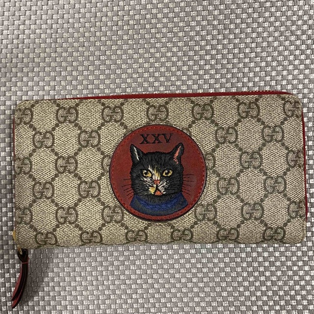 数量は多 グッチ Gucci 財布 猫 キャット ヒグチユウコ 希少 美品