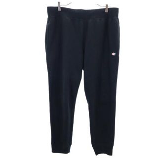 チャンピオン(Champion)のチャンピオン ビッグサイズ リバースウィーブ スウェットパンツ 2XL ブラック Champion REVERSE WEAVE 裏起毛 ロゴ刺繍 メンズ 【中古】  【230203】(ワークパンツ/カーゴパンツ)