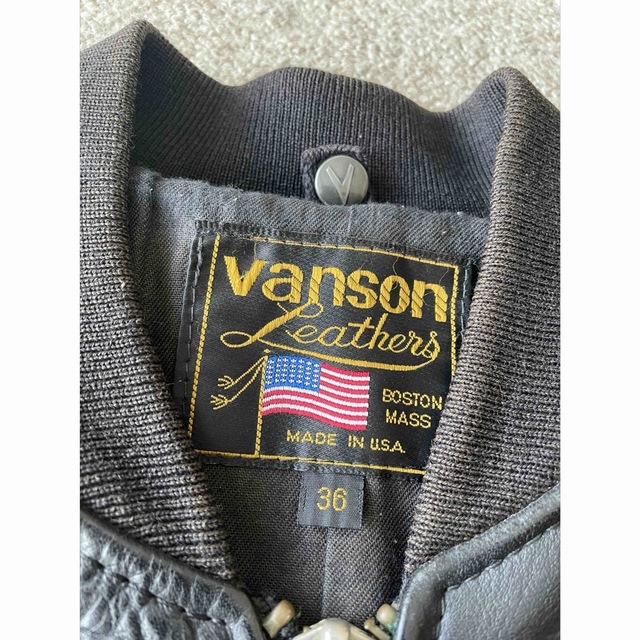 VANSON(バンソン)のVANSON バンソン チームジャケット レザースタジャン メンズのジャケット/アウター(レザージャケット)の商品写真