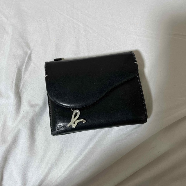 正規品】 agnes b. アニエスベー ブラック 二つ折り財布 agnes - b