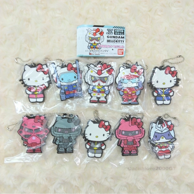 ガシャポンGUNDAM×HELLO KITTYカプセルラバーマスコット全10種 ガシャポンGUNDAM×HELLO KITTYカプセルラバーマスコット全10種