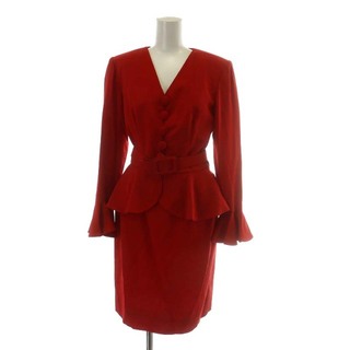 ジバンシィ(GIVENCHY)のジバンシィ スーツ セットアップ 上下 シルク 絹 34 XS 赤(スーツ)