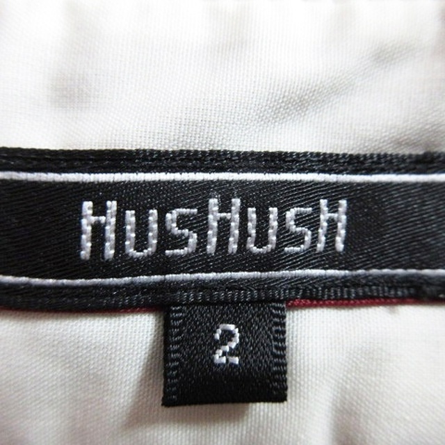 HusHush(ハッシュアッシュ)のハッシュアッシュ パンツ スラックス テーパード 無地 2 ダークグレー レディースのパンツ(その他)の商品写真