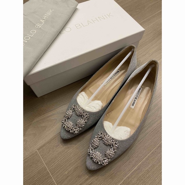 人気新品 MANOLO 【極美品】マノロブラニク ハンギシ グリッター