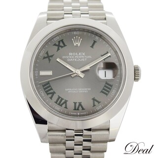 ROLEX - 2023年ギャラ有 未使用品ROLEX ロレックス  デイトジャスト41  126300  ストレートローマン  メンズ 腕時計