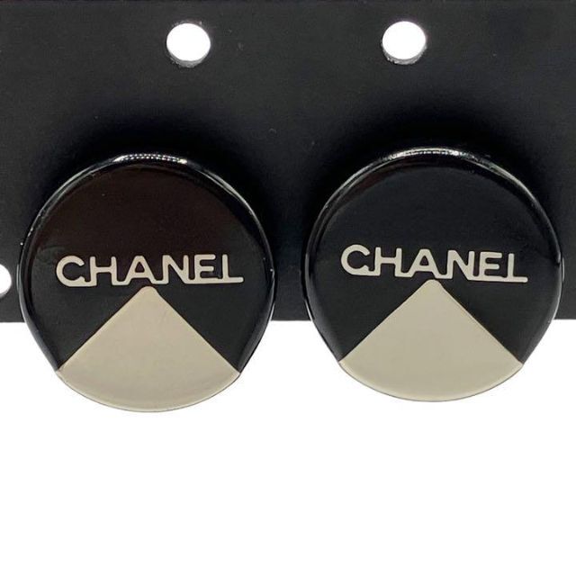 ⭐️良品⭐️ シャネル CHANEL 00A ロゴ イヤリング ブラック