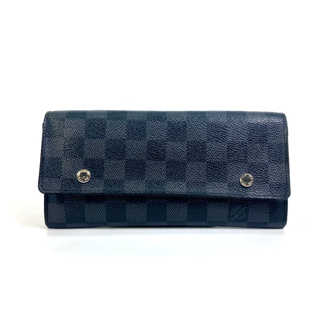 ルイヴィトン LOUIS VUITTON ポルトフォイユ・ロン・モデュラブル N63084 ダエミグラフィット カードホルダー コインケース IDケース 長財布 ダミエグラフィットキャンバス ブラック