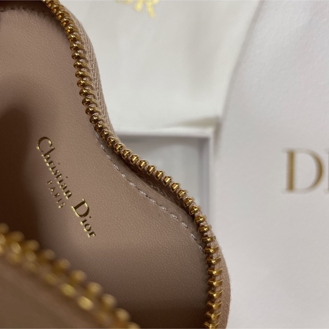 DIOR ハート CARO チェーン ポーチ ピンク