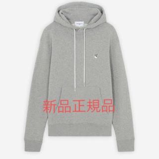 メゾンキツネ(MAISON KITSUNE')の【正規品】メゾンキツネ グレーフォックスヘッド パッチ クラシック フーディ(パーカー)