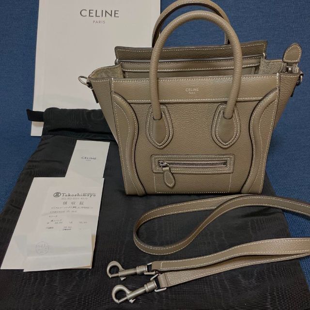 通販激安】 celine - セリーヌ ラゲージ ナノショッパー スリ