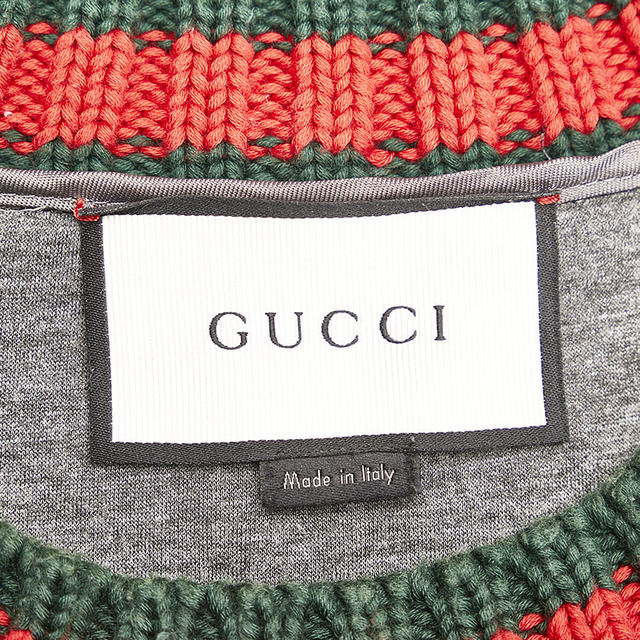 Gucci(グッチ)の美品 グッチ ブルームス 花 フラワー シェリーライン スウェット サイズ：XXL レーヨン メンズ GUCCI 【1-0086084】 メンズのトップス(スウェット)の商品写真