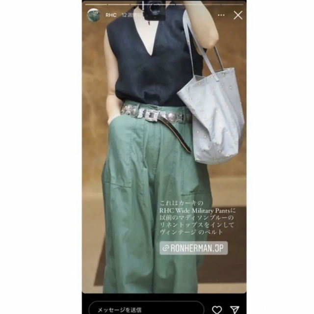 【新品未使用】ロンハーマン RHC Wide Military Pants XS