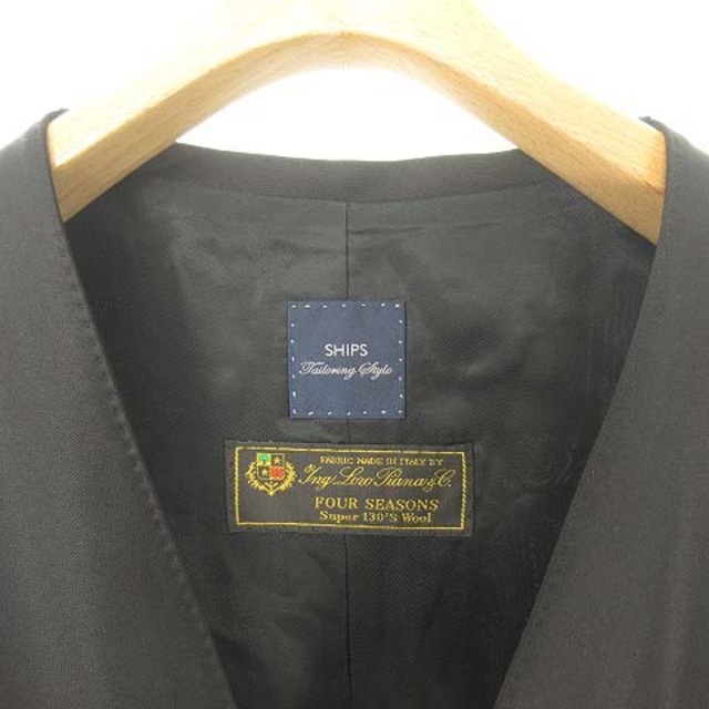 ロロピアーナ Super130's スーツ セットアップ 48 黒 ECM 6