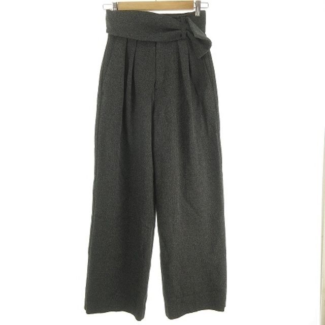 クラネ 18SS WIDE BELT PANTS ワイド パンツ グレー 1