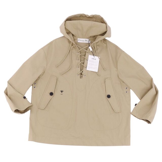 未使用 クリスチャンディオール Christian Dior パーカー2022AW フーディー コットン100% トップス レディース イタリア製 S ベージュ