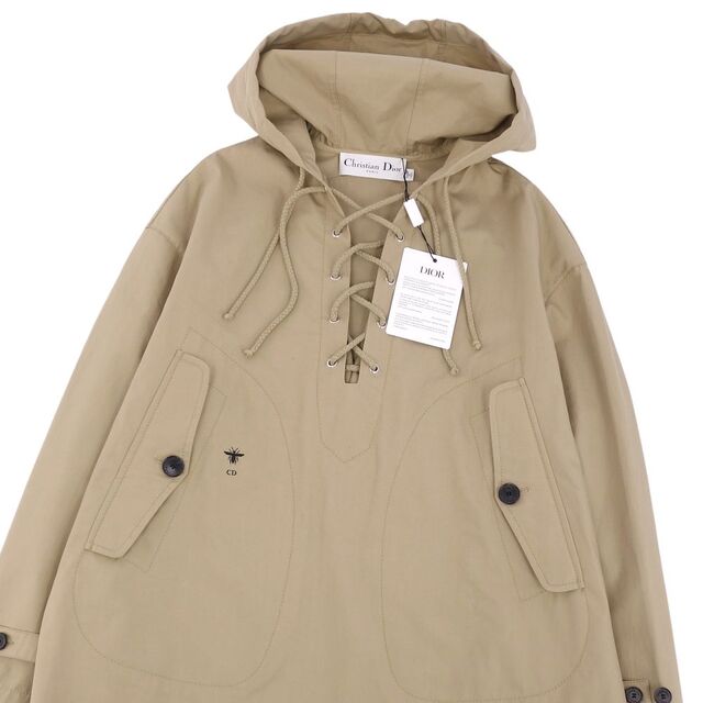 未使用 クリスチャンディオール Christian Dior パーカー2022AW フーディー コットン100% トップス レディース イタリア製 S ベージュ