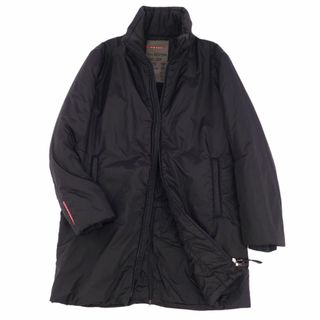 【00s】PRADA SPORT ミリタリージャケット シープファー 黒 46