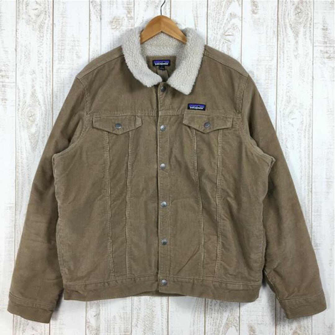 実測値身幅MENs L  パタゴニア パイル ラインド トラッカー ジャケット Pile Lined Trucker Jacket コーデュロイ フリース PATAGONIA 26520 MJVK ベージュ系