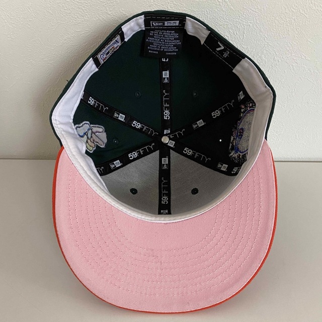 ツバ裏ピンク ニューエラ 7 3/8 NEWERA