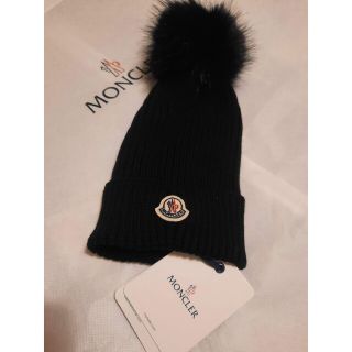 MONCLER - 23AW⭐新品 MONCLER ニット帽 Lサイズ ブラック 大人OKの