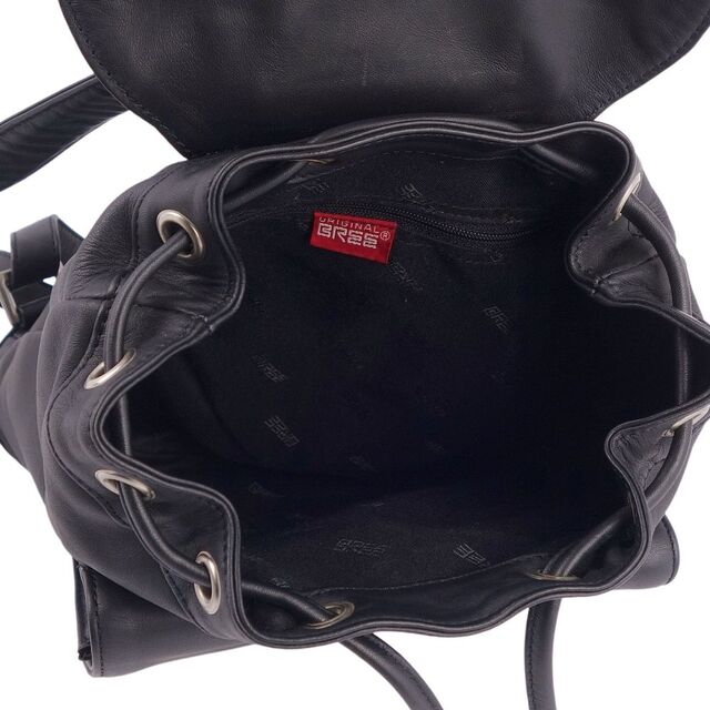 美品 ブリー BREE バッグ バックパック リュック カーフレザー 本革 カバン 鞄 レディース ブラック