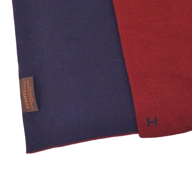 HERMES - 美品 エルメス HERMES マフラー カシミヤ シルク HERMES - 美品 エルメス HERMES マフラー カシミヤ シルク
