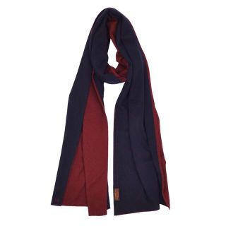 美品 エルメス HERMES マフラー カシミヤ シルク ニット ダブル