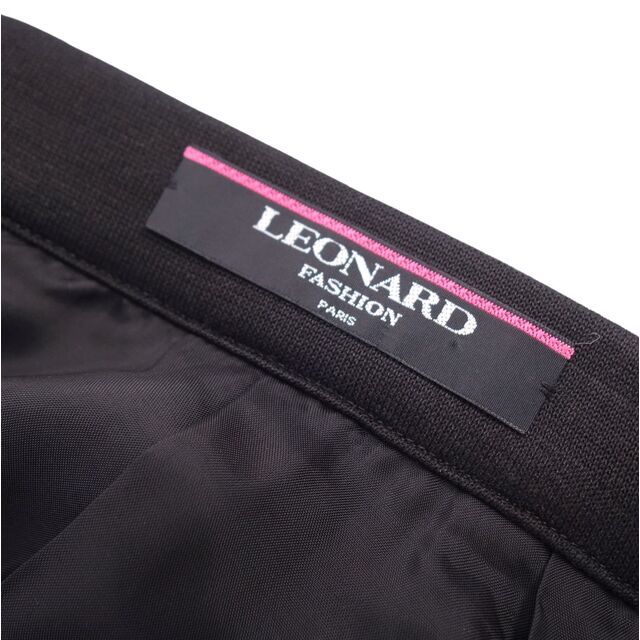 LEONARD(レオナール)の美品 レオナール LEONARD FASHION スカート シルク ウール タイトスカート レディース ボトムス 72～96 ブラック レディースのスカート(ひざ丈スカート)の商品写真