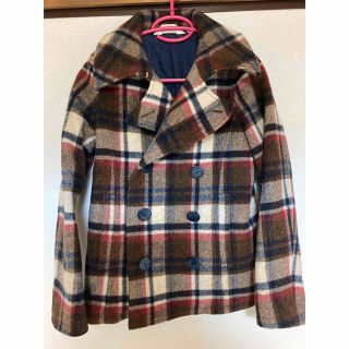 A BATHING APE - BAPE エイプ ラブジェネ チェック Pコート XS