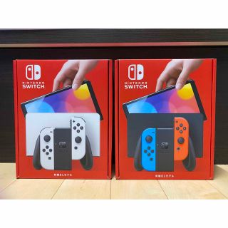 ニンテンドースイッチ(Nintendo Switch)の新品 未使用　Nintendo Switch 有機EL 本体　2台セット(家庭用ゲーム機本体)