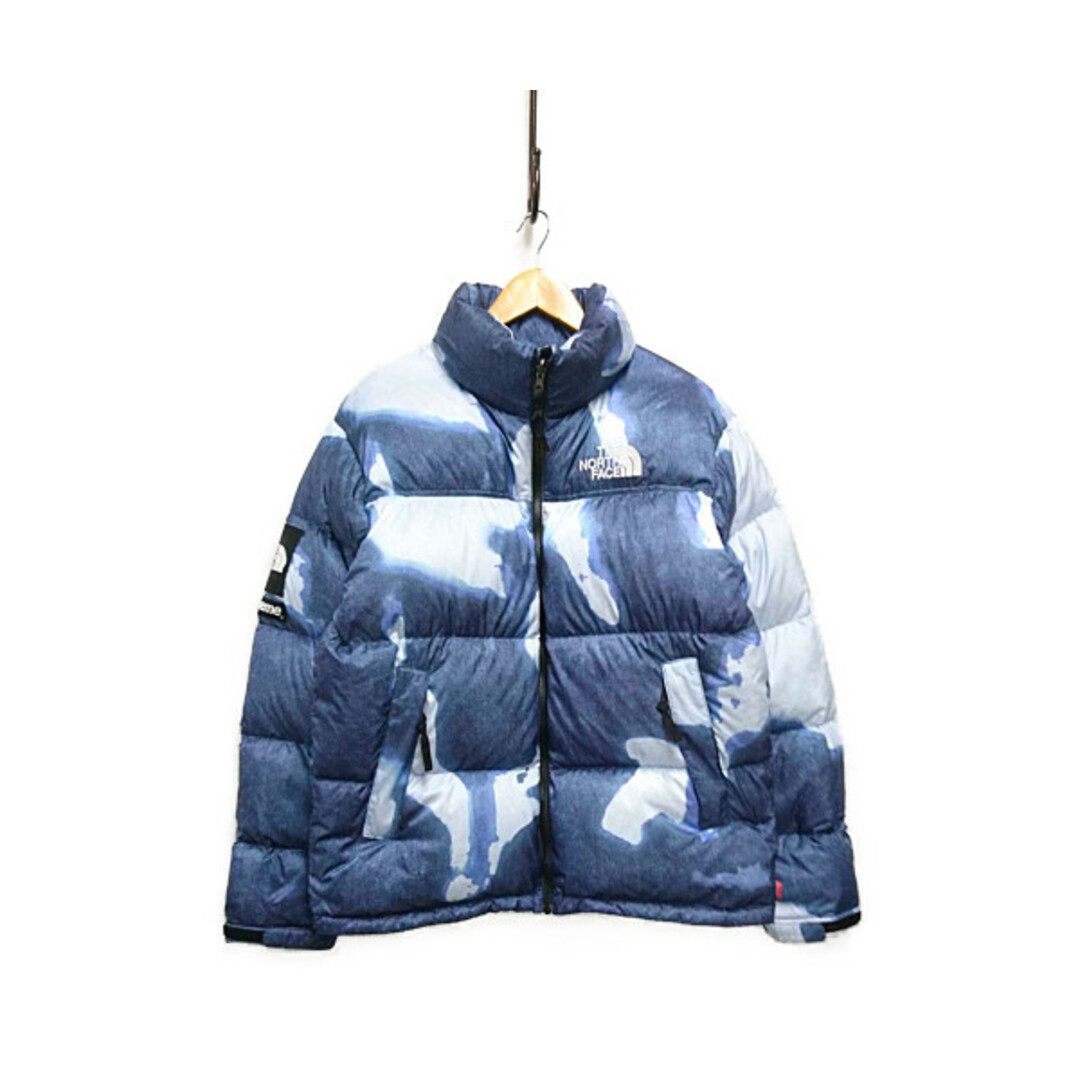 Supreme - SUPREME×THE NORTH FACE 21AW Bleached Denim Print Nuptse